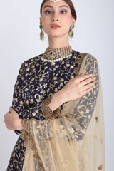 Navy Blue LehengaIMG_6676