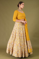 Yellow Jaal LehengaDSC05194