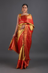 Golden Tissue Saree