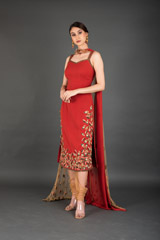 Rust Leaf Embellished Kurta Set2106_video