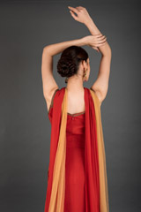 Rust Leaf Embellished Kurta Set_DSC3069-Edit