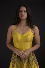 Yellow Embroidered Gown_SUB8206