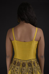 Yellow Embroidered Gown_SUB8219