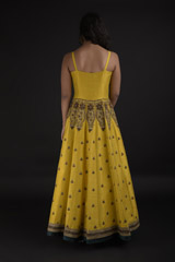 Yellow Embroidered Gown_SUB8221