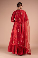 Maroon Zardozi Kurta LehengaDSC05337