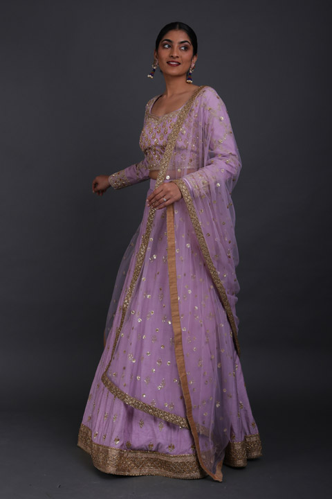 Lavender Lehenga Set