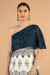 Printed Blue Top Bottom SetDSC04957