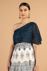 Printed Blue Top Bottom SetDSC04962