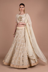 Gota Embriodered Lehenga  With Dupatta