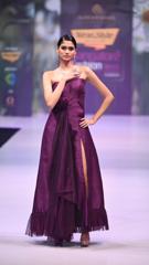 Purple Off Shoulder Gown1