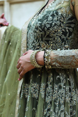 Green Net Anarkali SuitIMG_9178