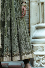 Green Net Anarkali SuitIMG_9181