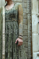 Green Net Anarkali SuitIMG_9182