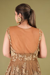 Golden Raw Silk GownDSC04977