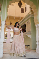 Peach Corset LehengaDSC06962