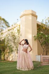 Peach Corset LehengaDSC06967