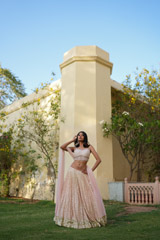 Peach Corset LehengaDSC06969