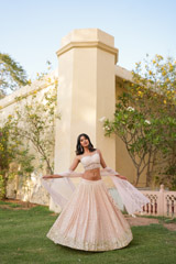 Peach Corset LehengaDSC06978