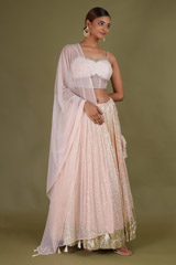 Peach Corset LehengaDSC07026