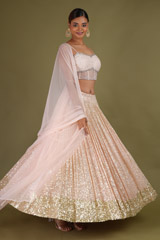 Peach Corset LehengaDSC07027