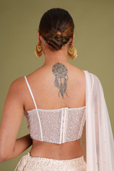 Peach Corset LehengaDSC07030