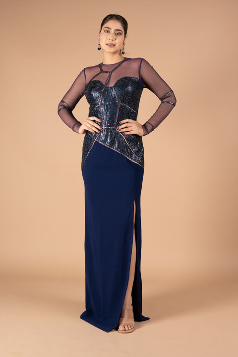 Blue Evening Gown