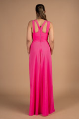 Fuchsia Waist Cutout GownDSC08305