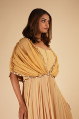 Beige Ruched Corset GownDSC00117