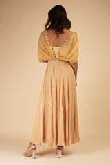 Beige Ruched Corset GownDSC00121