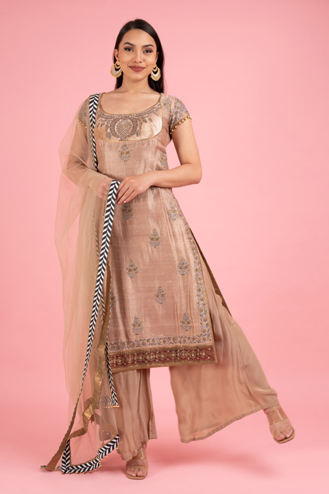 Beige Kurta Set