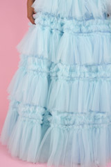 Blue Frill Lehenga SetDSC07593