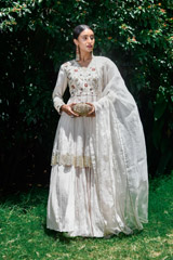 Habutai Silk Peplum Lehenga