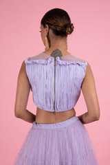 Gathered Lehanga With Pleated Crop TopDSC03024