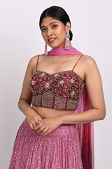 Pink Ombre Corset LehengaDSC_2864