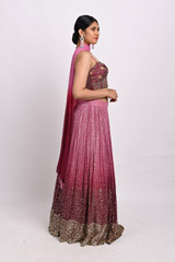 Pink Ombre Corset LehengaDSC_2889