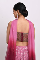 Pink Ombre Corset LehengaDSC_2898