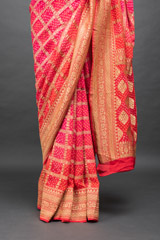 Red Bhandhani Saree_DSC6616