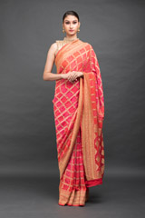 Red Bhandhani Saree_DSC6617-Edit