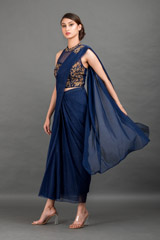 Midnight Blue Saree Gown_DSC8577-Edit