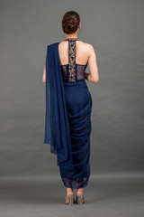 Midnight Blue Saree Gown_DSC8601-Edit