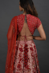 Red Zari Lehenga_SUB6562