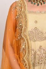Beige Embellished Anarkali SetDSC_3202