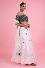 Net Embroidered LehengaDSC02965