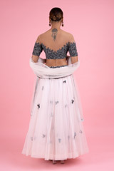 Net Embroidered LehengaDSC02970