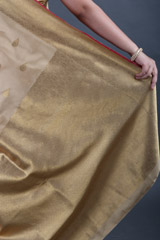 Beige Silk SareeIMG_9508