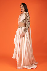 Embroidered Jacket Style Blouse Skirt SetDSC02831