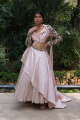 Embroidered Jacket Style Blouse Skirt SetIMG_0811