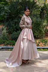 Embroidered Jacket Style Blouse Skirt SetIMG_0878