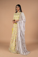 Fluorescent Green LehengaDSC00234