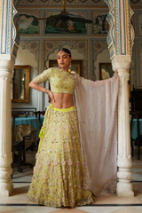 Fluorescent Green LehengaDSC03905